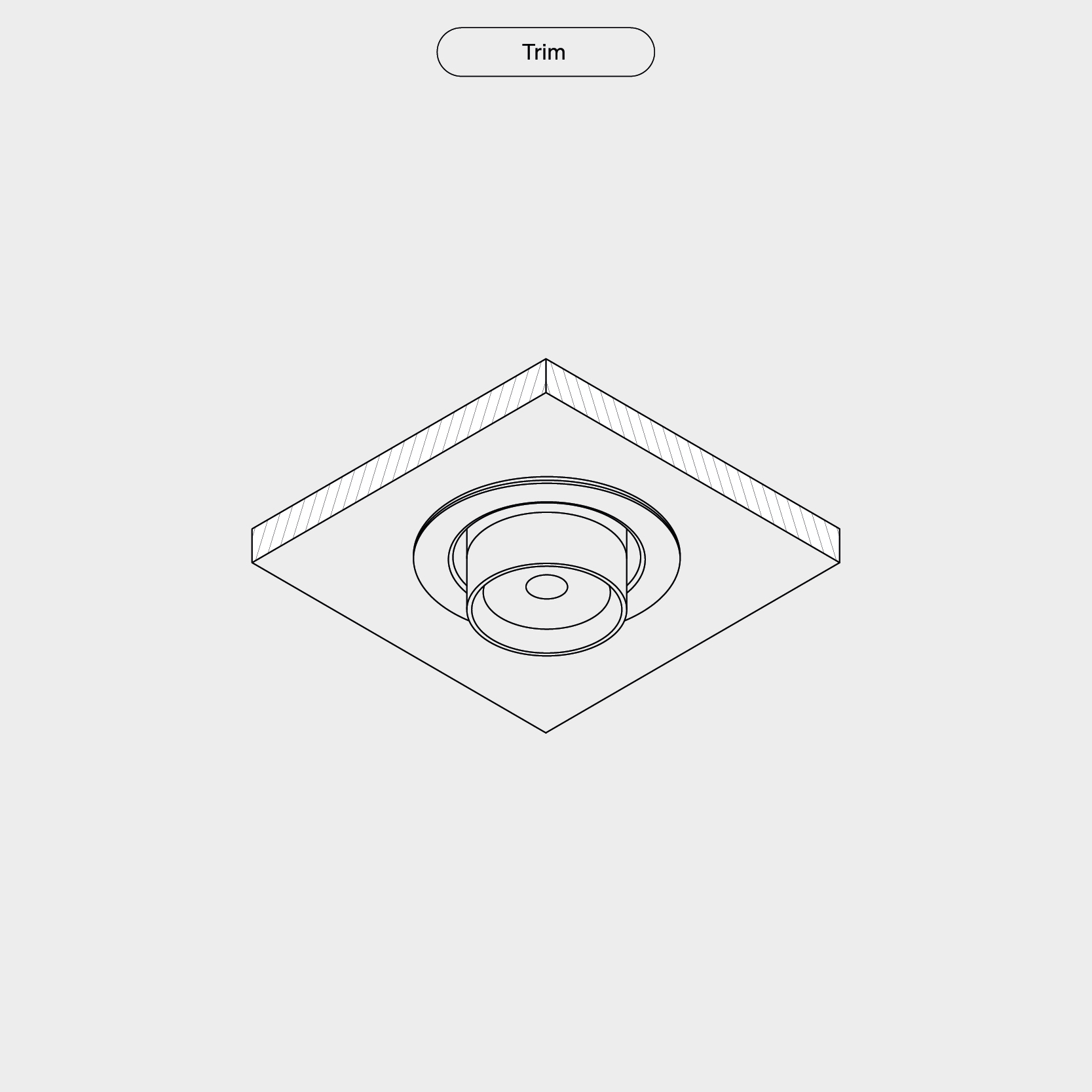 Play Recessed — Trim — drawing